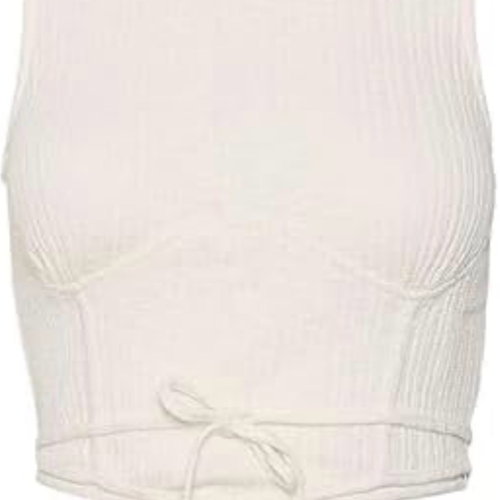 Vero Moda Cream Crop Top - Picture 3 of 7